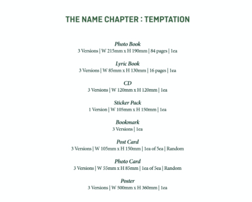 TXT - The Name Chapter: Temptation