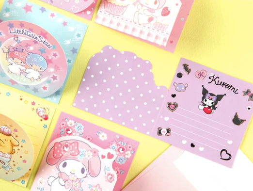 Sanrio Mini Letter Card with Envelope Little Twin Star
