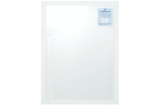 File 6 Pocket Index Transparent