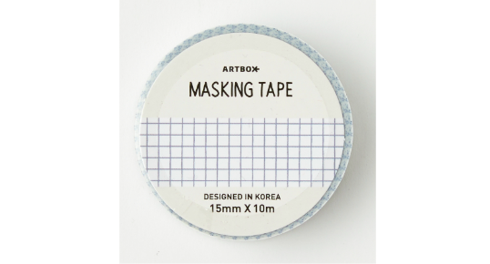 Masking Tape Check Blue 15mm