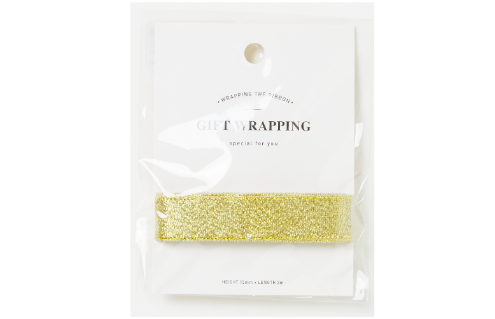 Gift Wrapping Ribbon Gold 15mm