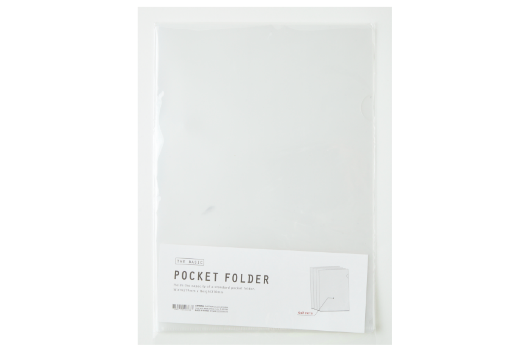 Pocket Folder Transparent Set of 4