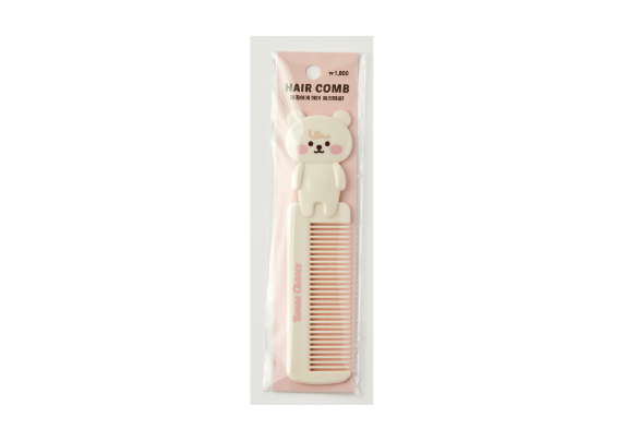 Hair Comb Ivory Bear