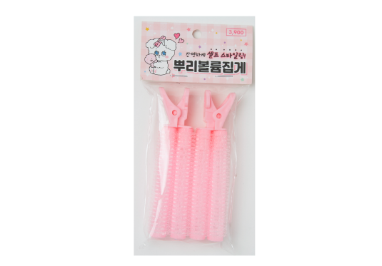 Hair Volume Tongs Pink 2P