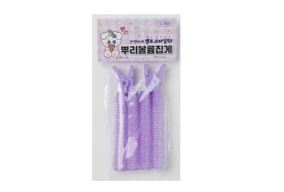 Hair Volume Tongs Purple 2P