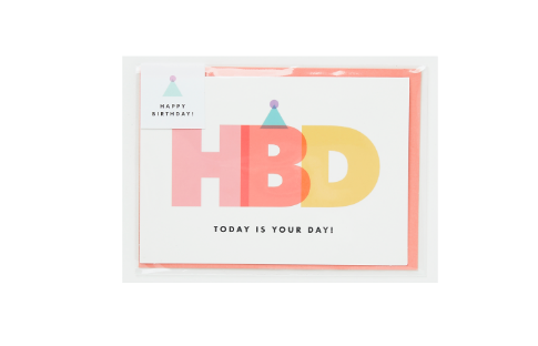 Simple Card Today is Your Day! HBD