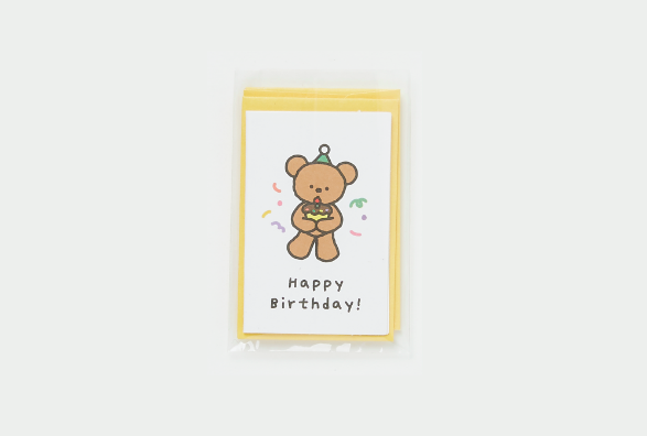 Mini Card "Happy Birthday!" Bear L