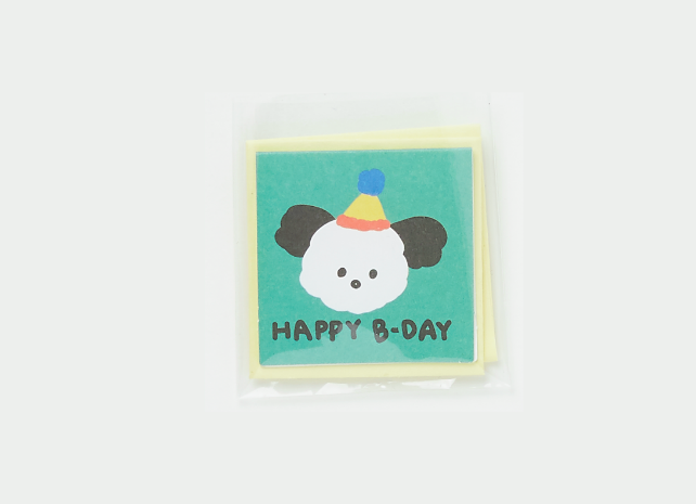 Mini Card Happy B-Day Puppy