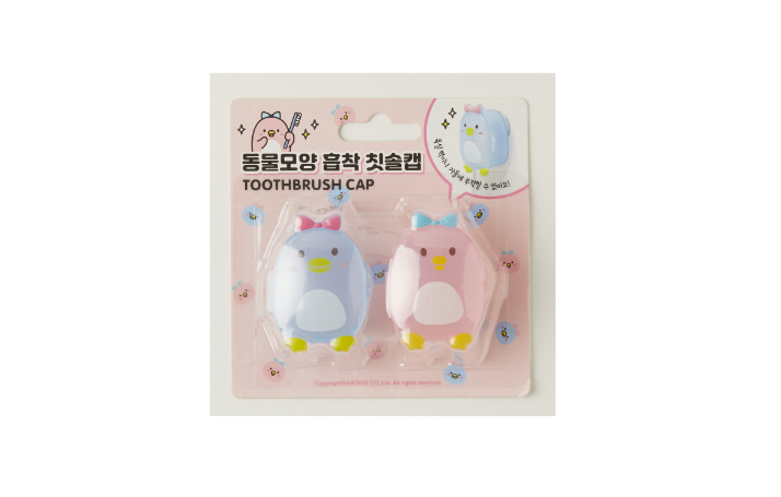 Toothbrush Cap Penguin Blue-Pink