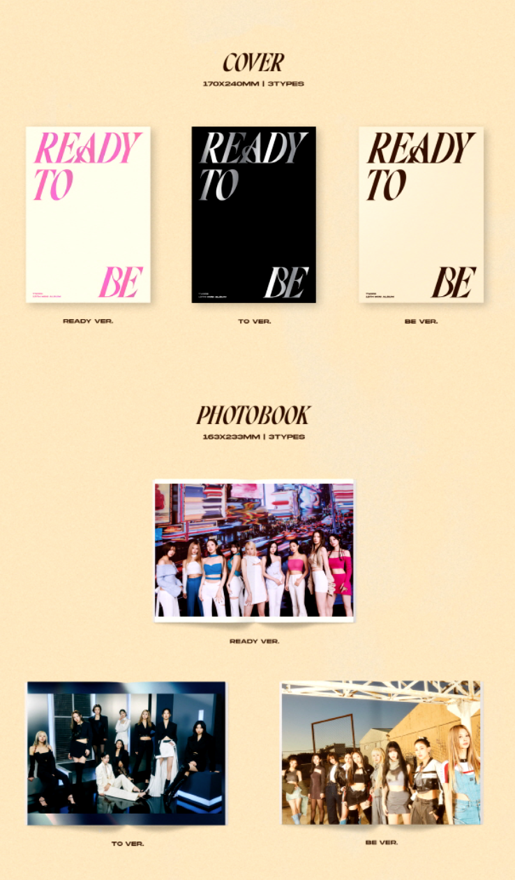 Twice 12th Mini Album: Ready to Be [Photo Book Ver.]