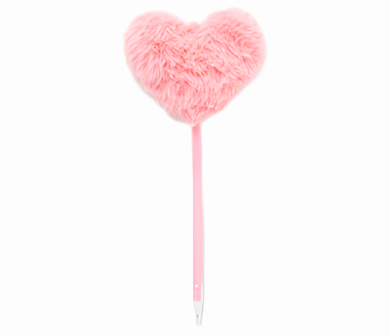 Pom Pom Pen Pink Heart