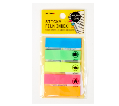 Sticky File Index Memo 5-Color