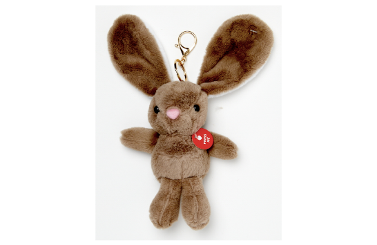 Key Ring Talking Rabbit Brown