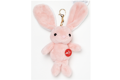 Key Ring Talking Rabbit Pink