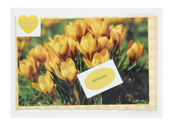 Card Set Tulip & Cloud Yellow