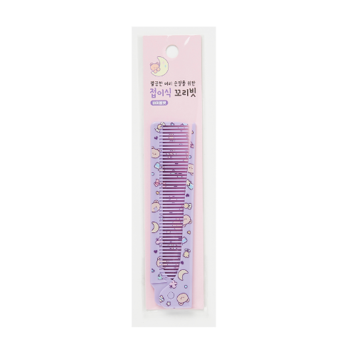 Folding Comb Bear Violet