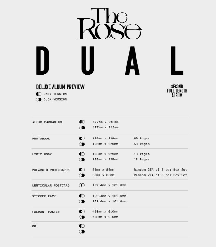 THE ROSE DUAL DELUXE BOX ALBUM