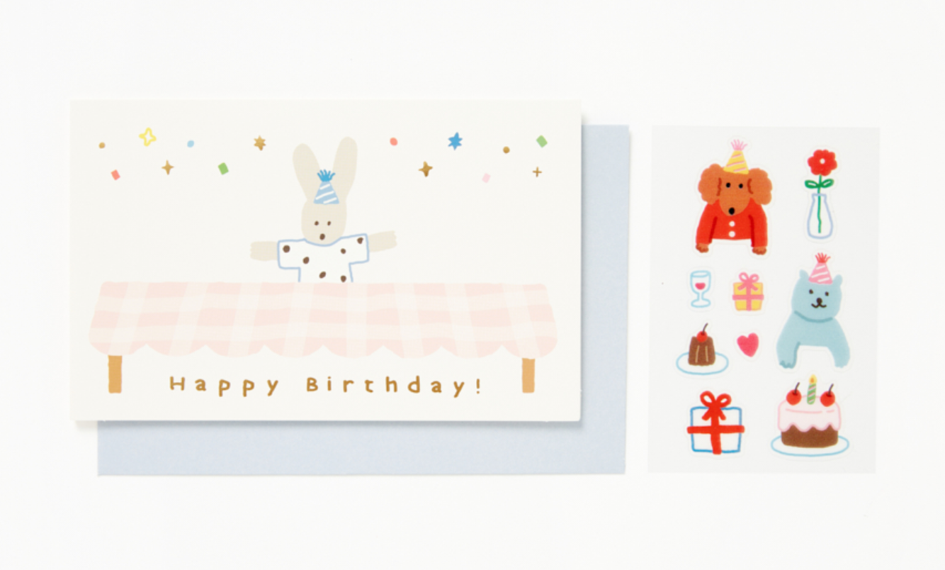 DIY Rabbit Birthday Card