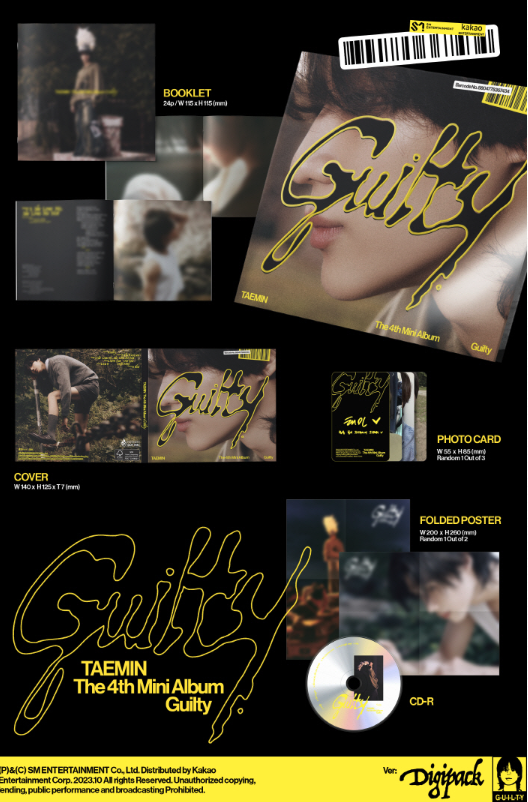 Taemin (SHINee) 4th Mini Album: Guilty [Digipack Ver.]