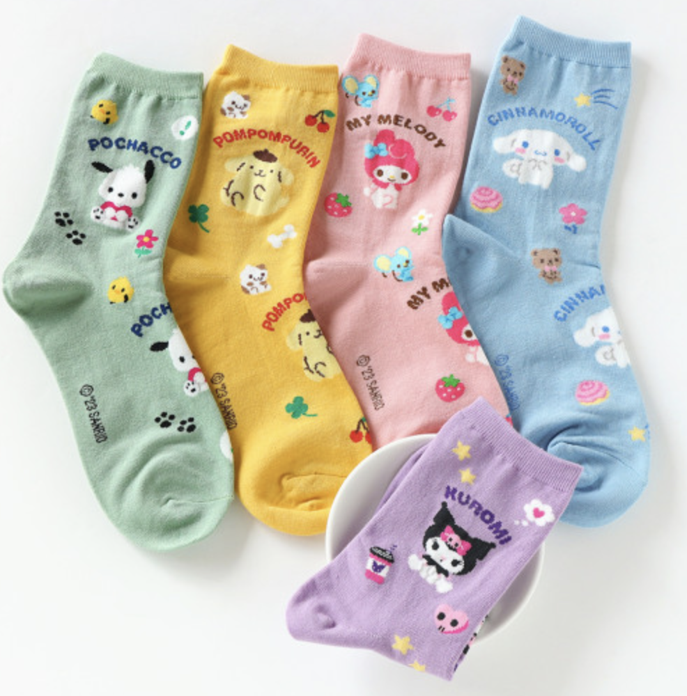 Sanrio Pattern Long Socks (Vers.2)