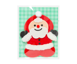 Christmas Card Fabric Bear Santa