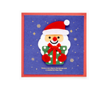 Christmas Card Santa with Gift