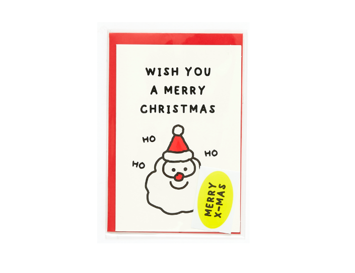 Christmas Card Santa "Ho Ho Ho"