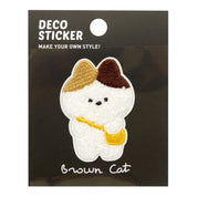 Deco Sticker - Brown Cat (M)