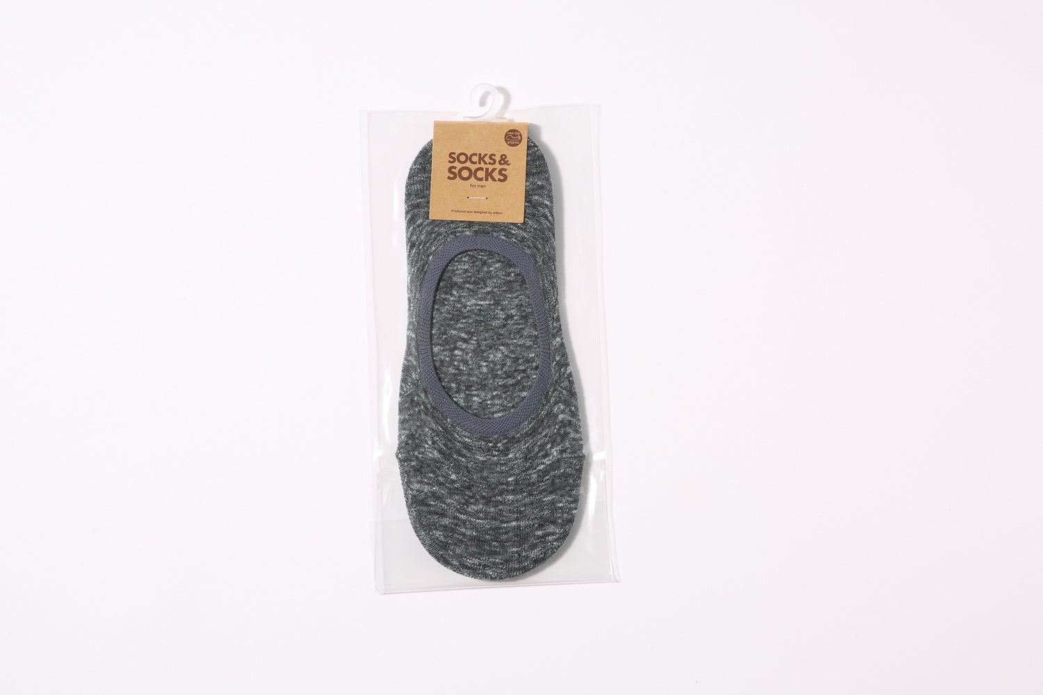 Fake Socks Simple Deep Grey Men