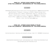ATEEZ "WORLD TOUR THE FELLOWSHIP : BEGINNING OF THE END SEOUL" (DVD)