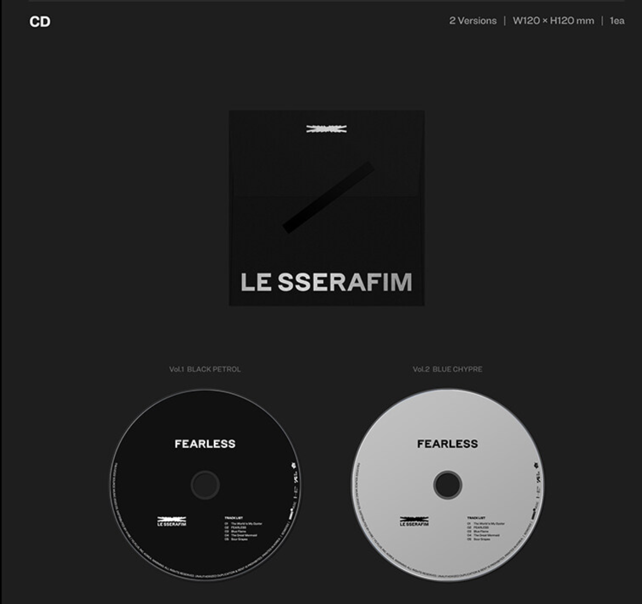 Le Sserafim 1st Mini Album "FEARLESS"