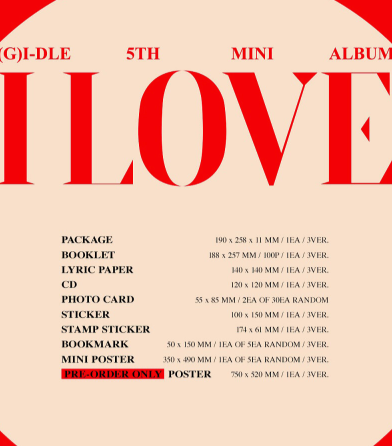 (G)I-dle 5th Mini Album "I LOVE"