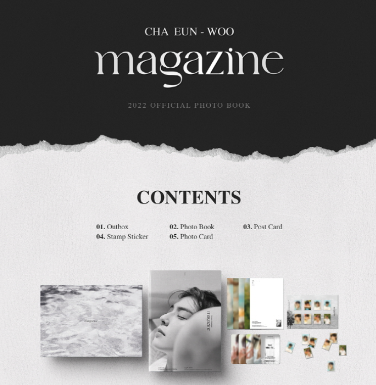 Cha Eun-woo 2022 Official Photo Book [Magazine] (Set Ver.)