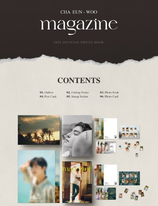 Cha Eun-woo 2022 Official Photo Book [Magazine] (Set Ver.)