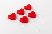 Party Candle Set Red Heart