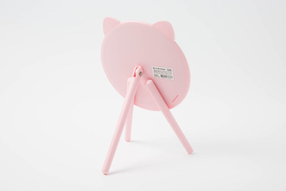 Desk Mirror Cat Pink