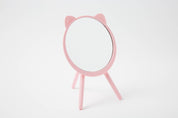 Desk Mirror Cat Pink