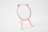 Desk Mirror Cat Pink