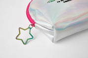 Boat Pouch Glitter Dinosaur Silver