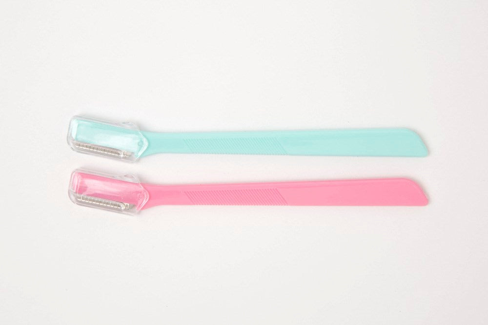 Eyebrow Razor Mint Pink 2PCS