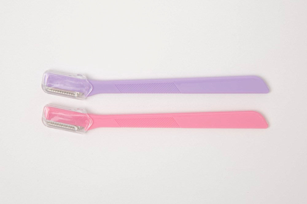 Eyebrow Razor Purple Pink 2PCS