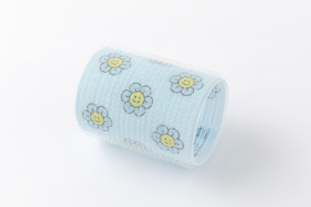 Hair Rollers Extra Large Blue Flower 3p