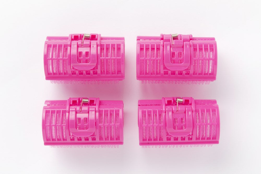 Hair Rollers Pink L 4P