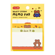 Sticky Note Pack: Bear